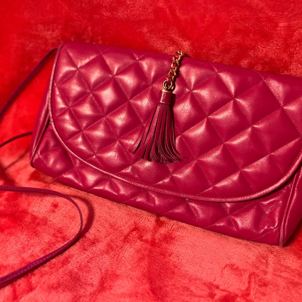 Susan Gail leather clutch